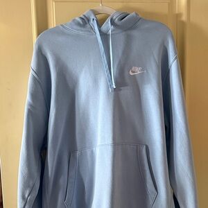 Nike Men's Light Blue Pullover Hoodie